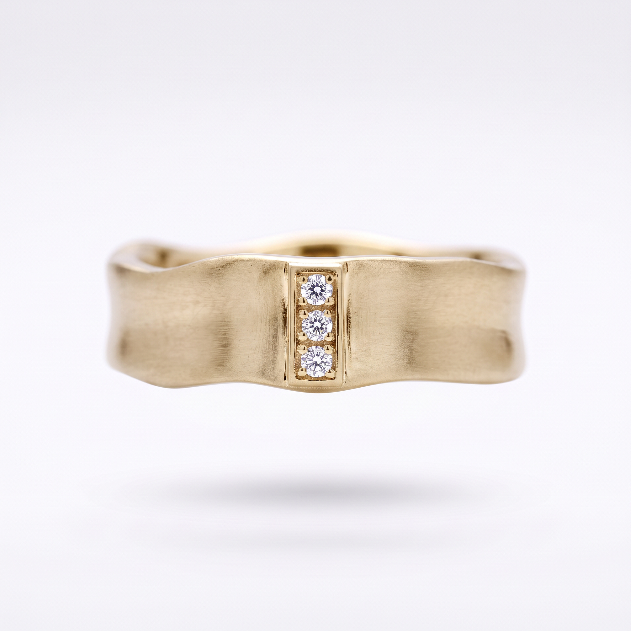 White Gold Ring — Men — View ring 3