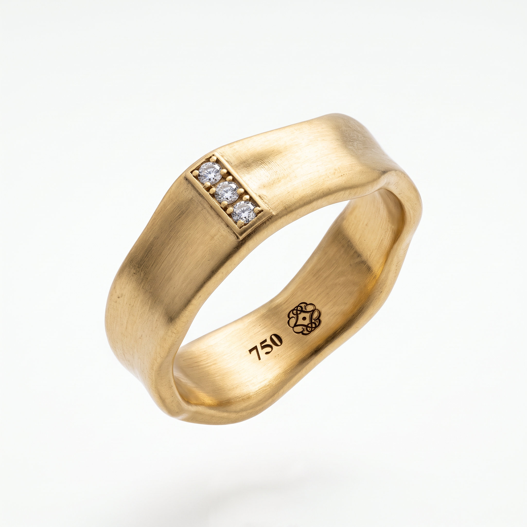 White Gold Ring — Men — View ring 4