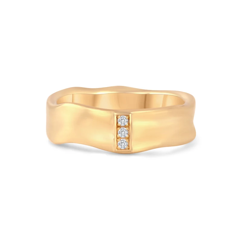 Yellow Gold Ring — Men, 18K Yellow Gold